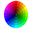 Farbenkreis mit 24 logischen Farbschritten